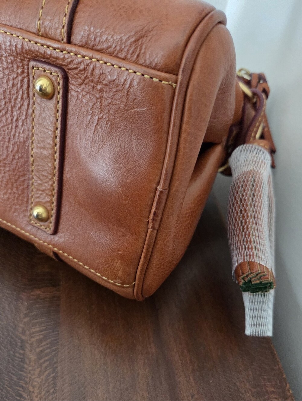 Dooney & Bourke Florentine Micro Satchel Color: Natural - Picture 11 of 11